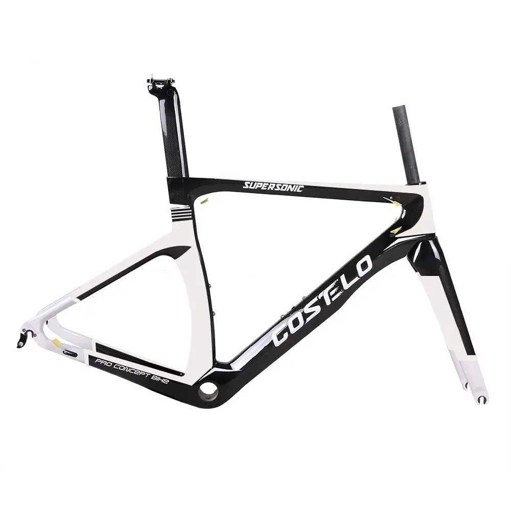 Clearance COSTELO NK1K full carbon road bike frame,fork headset clamp seatpost T1000 Carbon Road bicycle Frame free shipping 1