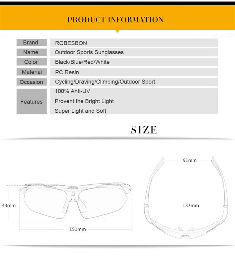 ROBESBON, мужские, женские, велосипедные солнцезащитные очки, анти-УФ, для спорта на открытом воздухе, очки для велосипеда, очки, 5 линз
