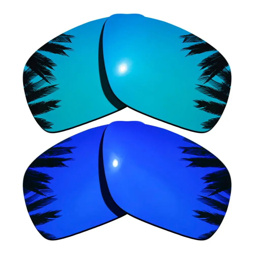 Поляризованные зеркальные линзы для замены покрытия для солнцезащитных очков-Оукли отправка 1 рамка разных цветов - Цвет линз: Ice Blue-Purple