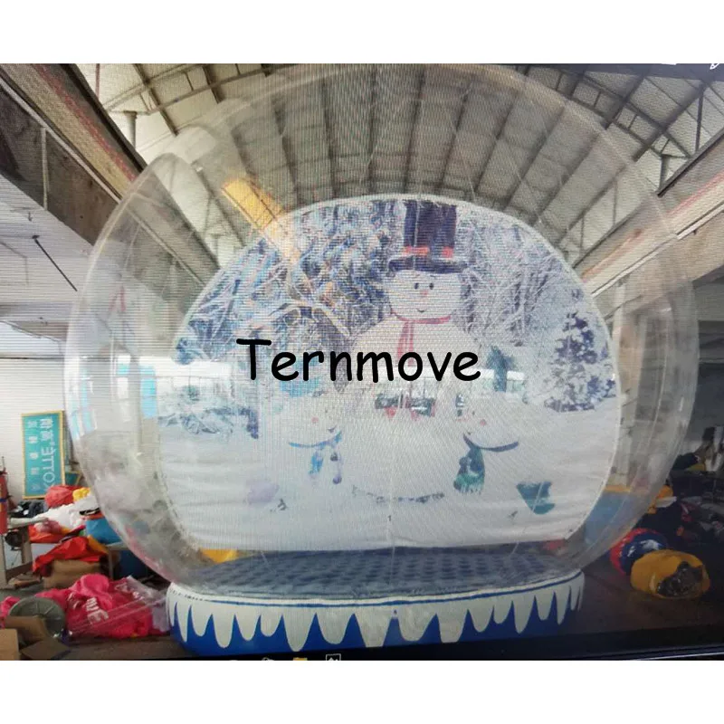 Дешевые Рождественские прозрачный пузырь палатка/надувные снежный шар/Clear Show Room with 1 Туннель