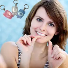 2 шт. Цвет случайный 15 м зубная нить для чистки зубов Уход за полостью рта комплект зубной гигиены мятный аромат Портативный зубы брелок