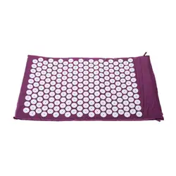 Коврик для акупресса акупунктурный Йога Массаж + сумка для переноски фиолетовый