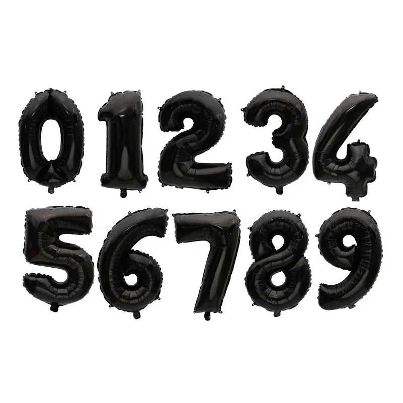 Black number balloon (1)