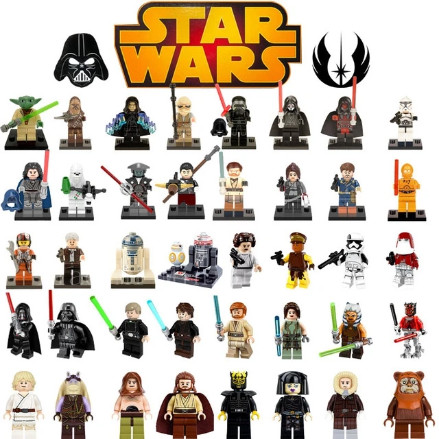 

Legoing Star Wars Figures Darth Vader Yoda Han Solo Luke Rey Rocket Star Wars Legoings Building Blocks DIY Toys for Children