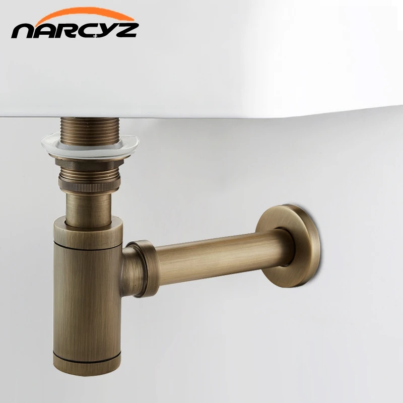 New Bottle Trap Brass Round Siphon Antique color/ Black Drain Kit Bathroom Vanity Basin Pipe Waste With Pop Up Drain XSQ1-8 New Bottle Trap Brass Round Siphon Antique color/ Black Drain Kit Bathroom Vanity Basin Pipe Waste With Pop Up Drain XSQ1-8