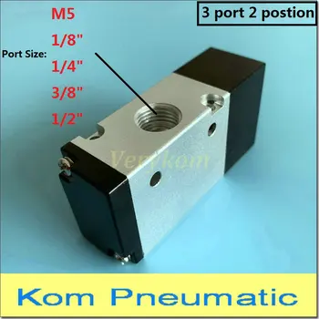 

Pneumatic 3 Port 2 position 1/8" 1/4" bsp 3/8" 1/2" Piloted Air Control Valve 3A110-06 3A210-08 3A310-10 3/2 Way NC or NO
