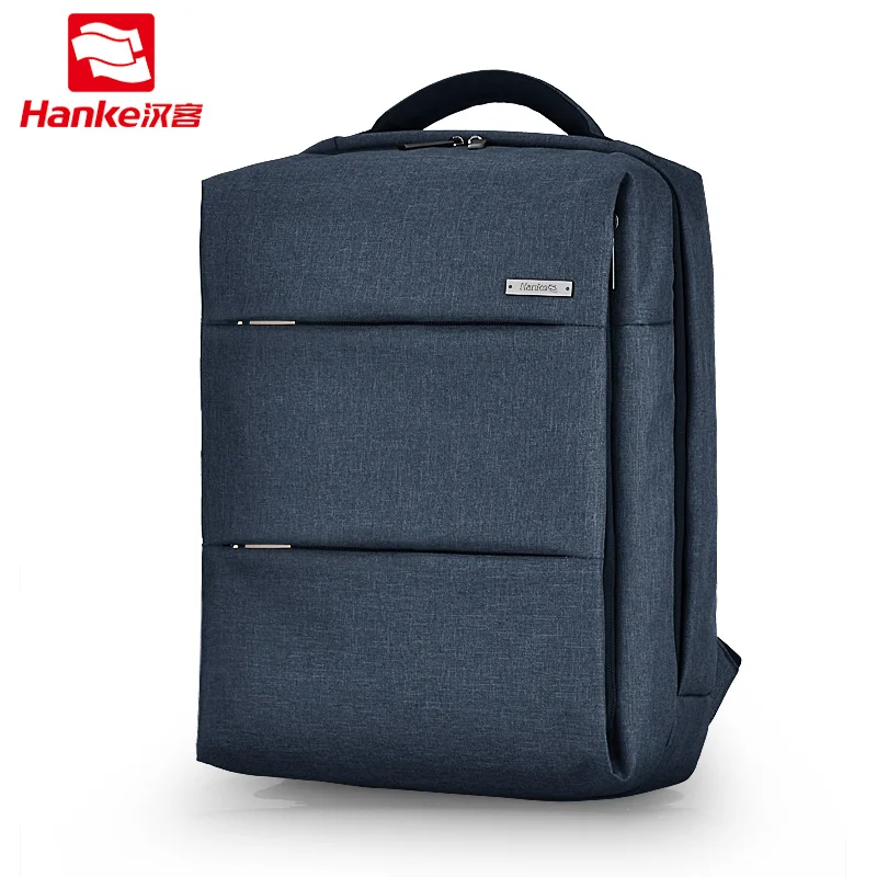 

Hanke Fashion Laptop Backpack Men Male PVC Water Repellent College Student School BookBag Casual Daypack Travel Bag H6508