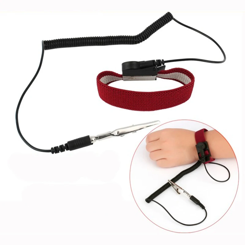 

Anti-static Wrist Strap Adjustable Wrist Strap Band Ground Bracelet ESD Discharge Wrist Belt Band Ground Bracelet Wrist Strap