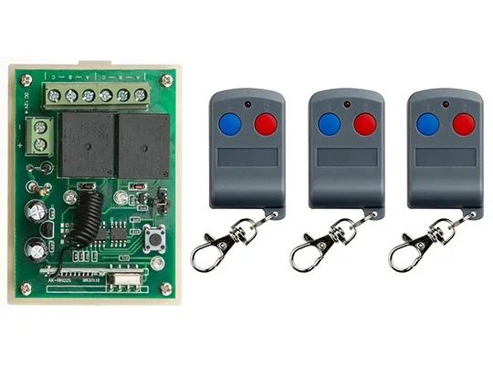 Последняя DC12V 10A 2CH РЧ пульт дистанционного управления Управление переключатель Системы 3X передатчик + приемник-1 шт. 2ch реле умный дом z-wave