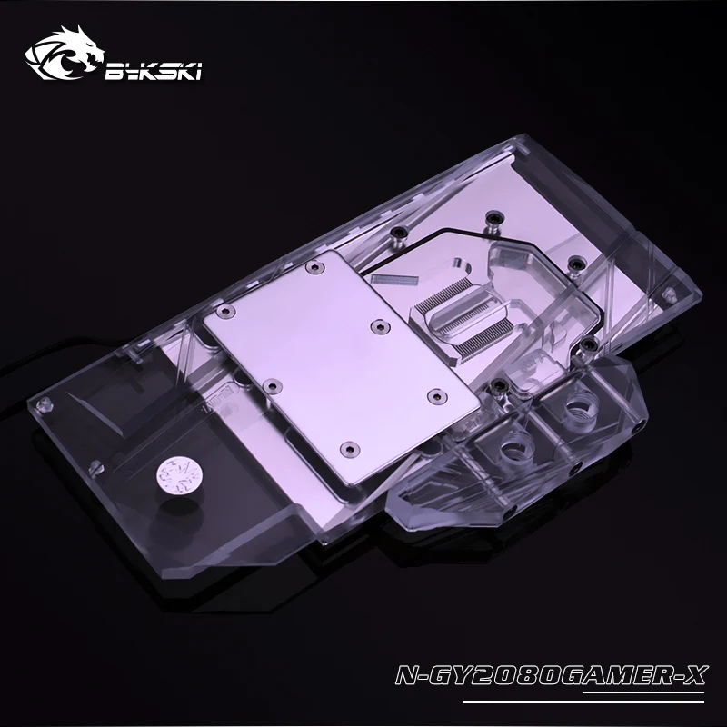 Bykski N GY2080GAMER X VGA полное покрытие блок водяного охлаждения светодиодный свет для