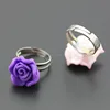 Lovely 50pcs Baby Girl's Fimo Flower Rings Children's Adjustable Polymer Clay Rings Party/Birthday Gift MR69 6