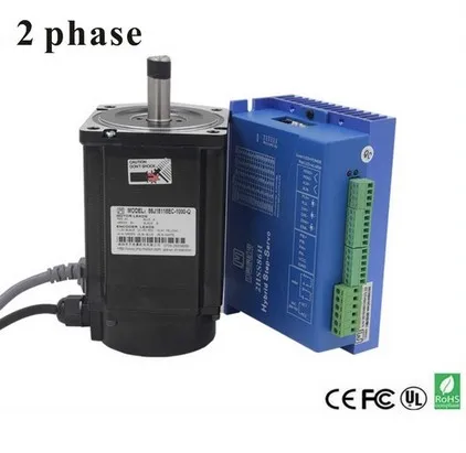 

2 Phase 8.5nm Closed-Step Stepper Servomotor Driver Kit 86J18118EC-1000 + 2HSS86H Cnu Motor Driver