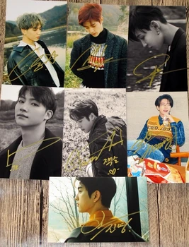 

signed GOT7 GOT 7 autographed photo FOR 7 Present Edition 6 inches 7 photos set free shipping 122017A