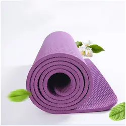 TPE коврик для йоги 6 мм (Начинающий) нескользящий женский мужской утолщение длинный фитнес-коврик для танцев домашний коврик для фитнеса из