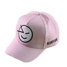 Детская Хлопковая альпинистская шляпа с рисунком смайлика; сезон весна-осень; детский козырек