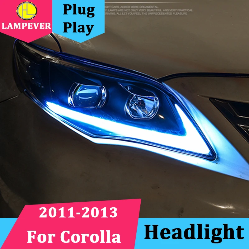Car Head Lamp for Toyota Corolla Headlights 2011 2013 Altis LED
