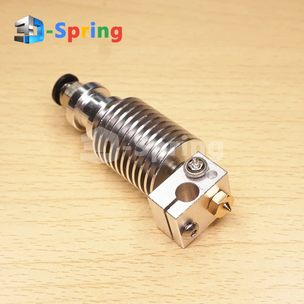 V6 Hotend طويلة الطارد فوهة نحاسية عدة ل 3D طابعة 1.75mm 3mm التيتانيوم PTFE تفلون غرامة التشطيب طباعة رئيس