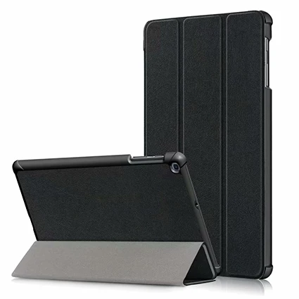 Для samsung Galaxy Tab A 10,1 дюймов SM-T510 SM-T515 из искусственной кожи Магнитный чехол для samsung Galaxy Tab A 10,1 чехол - Цвет: PC-Black