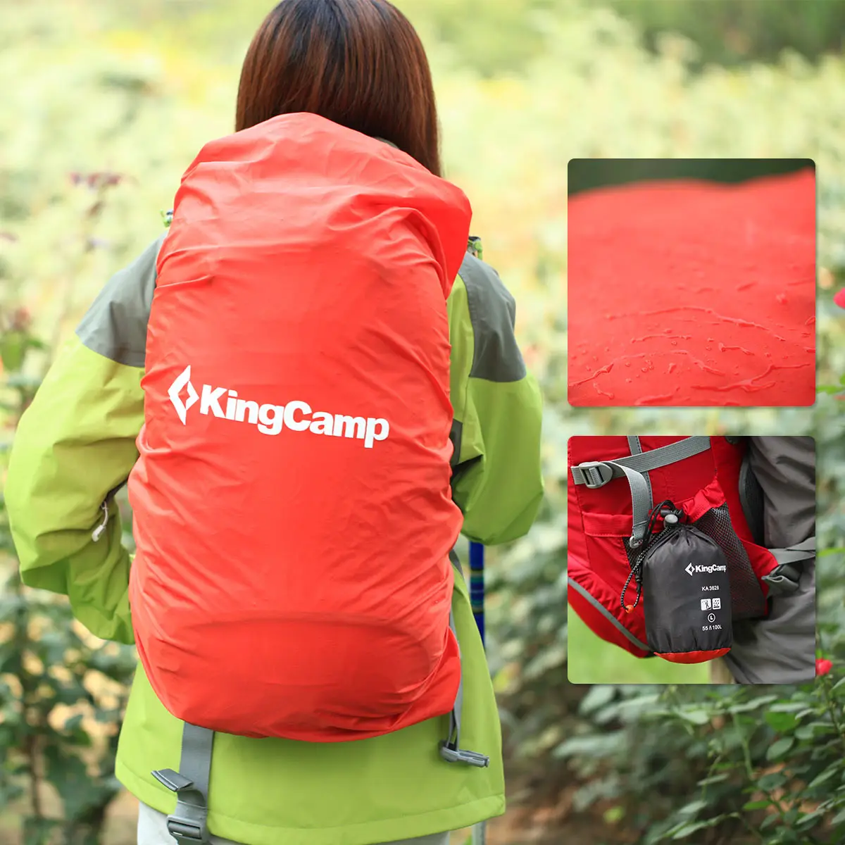 Prix pour KingCamp Portable Housse De Pluie pour Sac À Dos de Randonnée Camping Étanche Couverture avec petit Étui de Transport 3 Taille, 25-35L, 35-55L, 55-100L Prix pour KingCamp Portable Housse De Pluie pour Sac À Dos de Randonnée Camping Étanche Couverture avec petit Étui de Transport 3 Taille, 25-35L, 35-55L, 55-100L