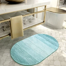 Winlife простой форме эллипса вход Коврики противоскольжения rugs дома, ковры водопоглощающий коврики для Спальня/ ванная комната/Кухня