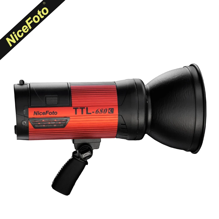 Портативная студийная стробоскопическая вспышка Nicefoto TTL 680C 600W HSS 1/8000 для Canon 680C|light