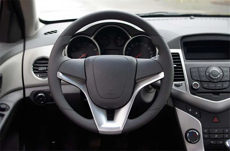 Для Chevrolet Cruze седан хэтчбек 2011- Автомобильный Стайлинг крышка рулевого колеса наклейка автомобильный Стайлинг