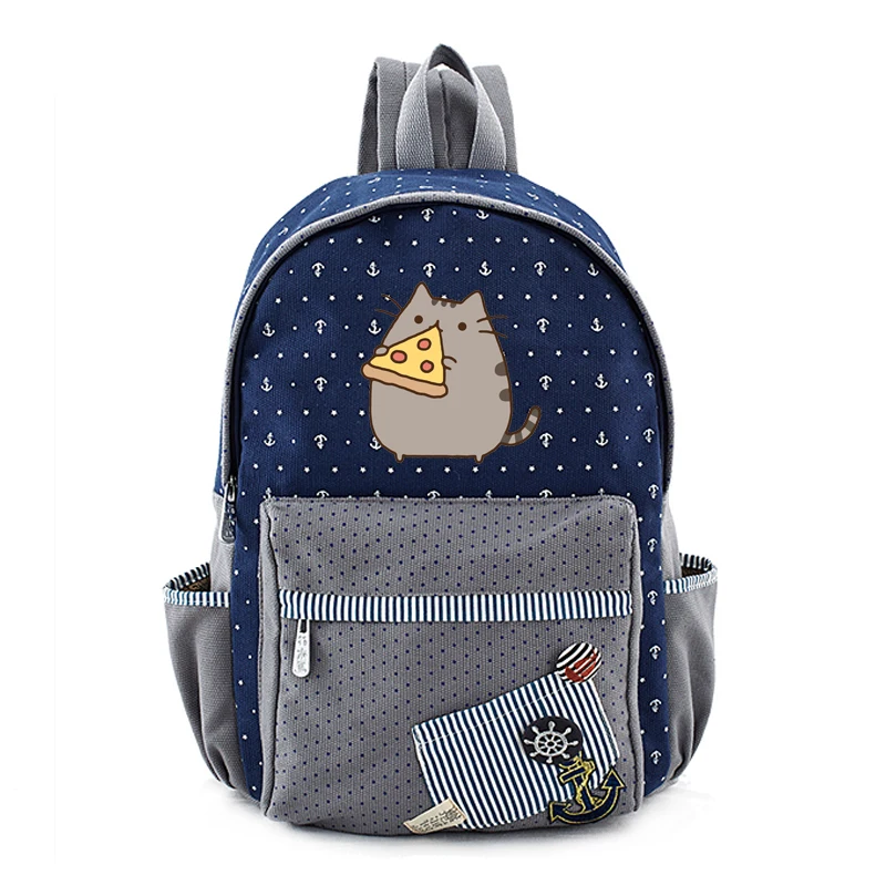 Fat Cat/Neko Atsume рюкзак для девочек-подростков, школьные сумки с кошками на заднем дворе, повседневный рюкзак, Мультяшные школьные рюкзаки