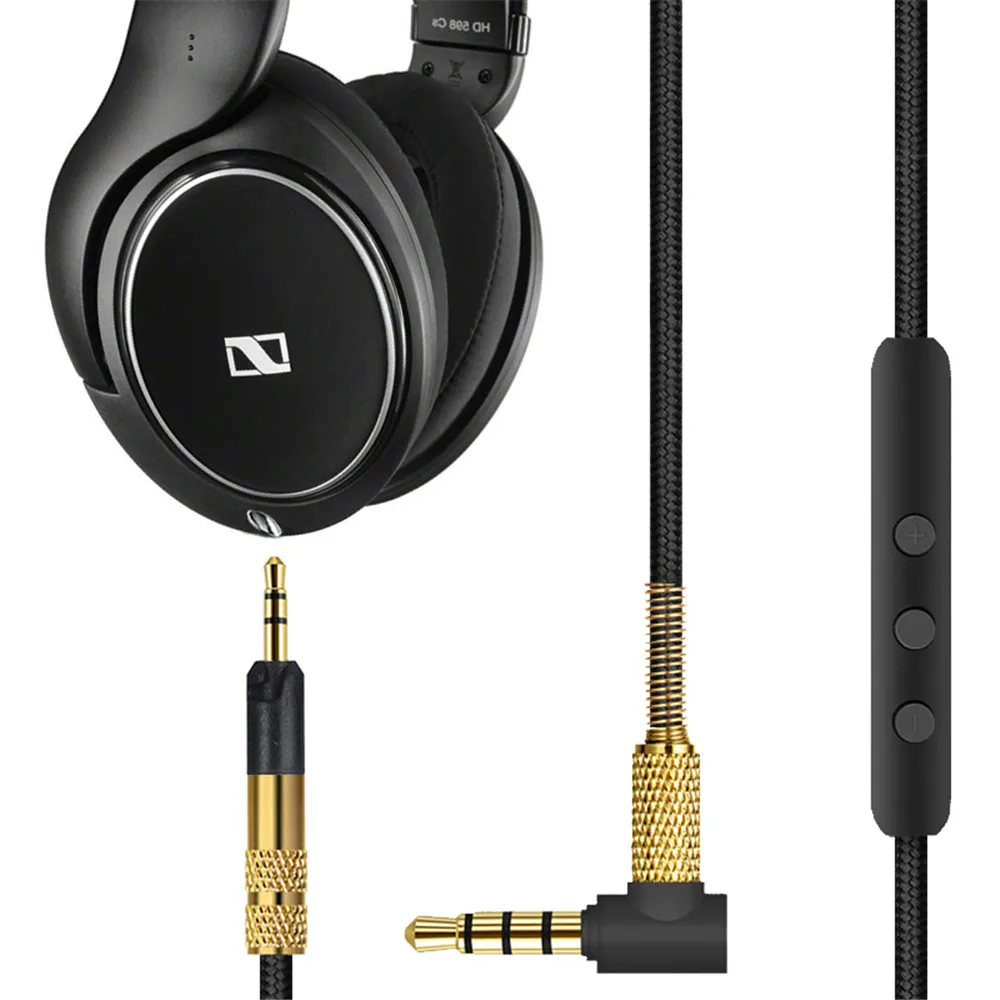 Сменный кабель для Sennheiser HD598 HD518 HD558 HD 598 SE кабели для наушников наушники гарнитура 3,5 мм до 2,5 мм кабель аудио кабели