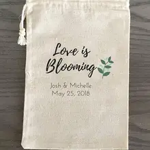 Изготовленный на заказ Любовь цветет Свадебный мальчишник, девичник вечерние аптечка набор от похмелья ювелирные изделия сувениры муслин подарки сумки