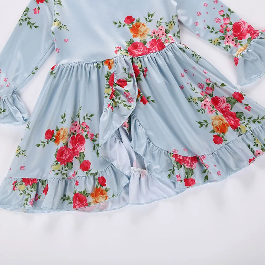 Dream Vine Newborn Toddler Baby Girl Clothes Petal Sleeve Ruffles Dress Tops+Foral Long Pant Legging 2PCS Outfit Children Set (14)