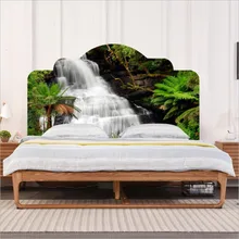 Стиль экологичный ПВХ изголовье кровати стикер с водопадом узор творчества Стикер Украшение Дома