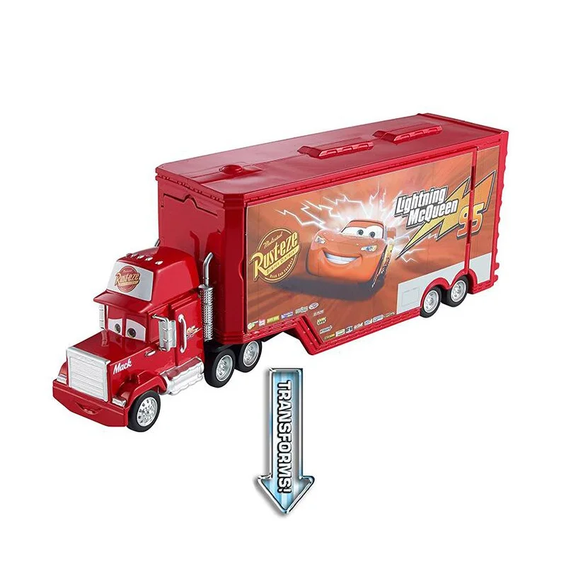 Дисней Pixar Автомобили 3 трансформирующие Mack Playset без автомобилей освещения MCQUEEN ABS