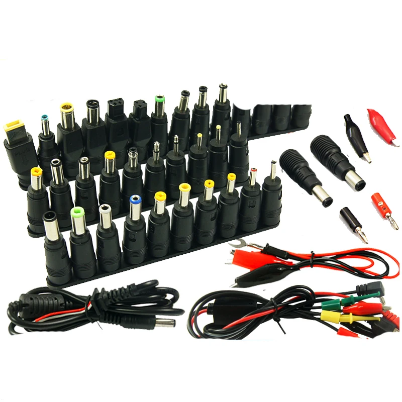 

FEORLO Universal DC Power Supply Adapter Connector Plug DC conversion head 48pcs/Set for HP IBM Dell Apple Notebook Cable