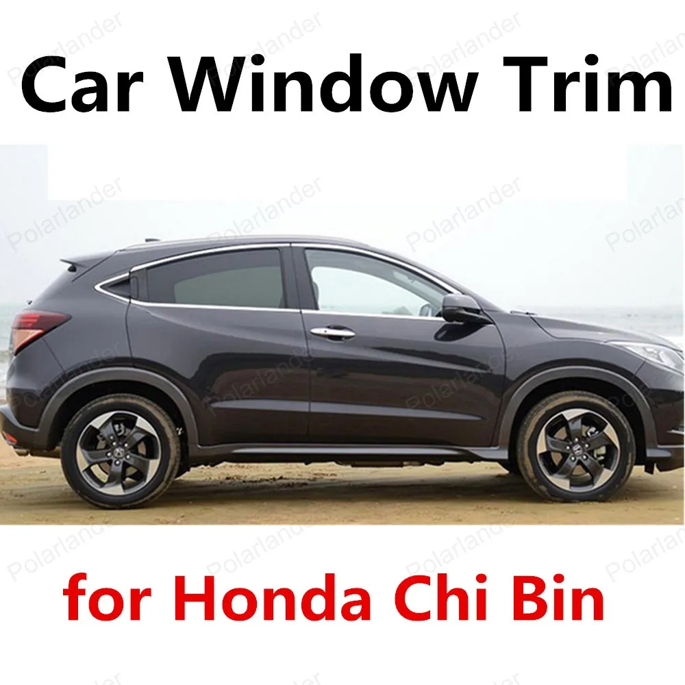 Car Exterior Accessories bright silver stainless steel Car Window Trim