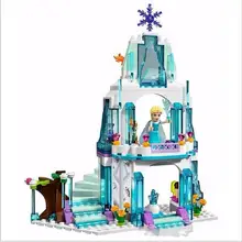 SY373 Cinderella s Romantic Castle Anna Elsa figures Building Blocks Educational Brick Toys For Girls with
