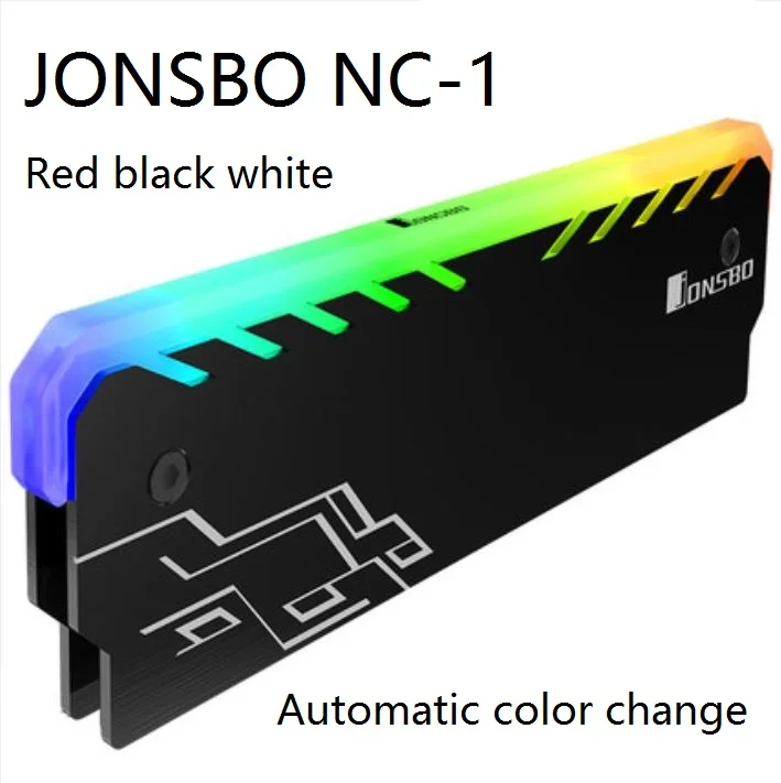 Jonsbo NC-1 RAM Heat Sink Cooling Shell  RGB LED 256 Colors Glow Automatic Change Desktop DDR Memory Cooling Vest  