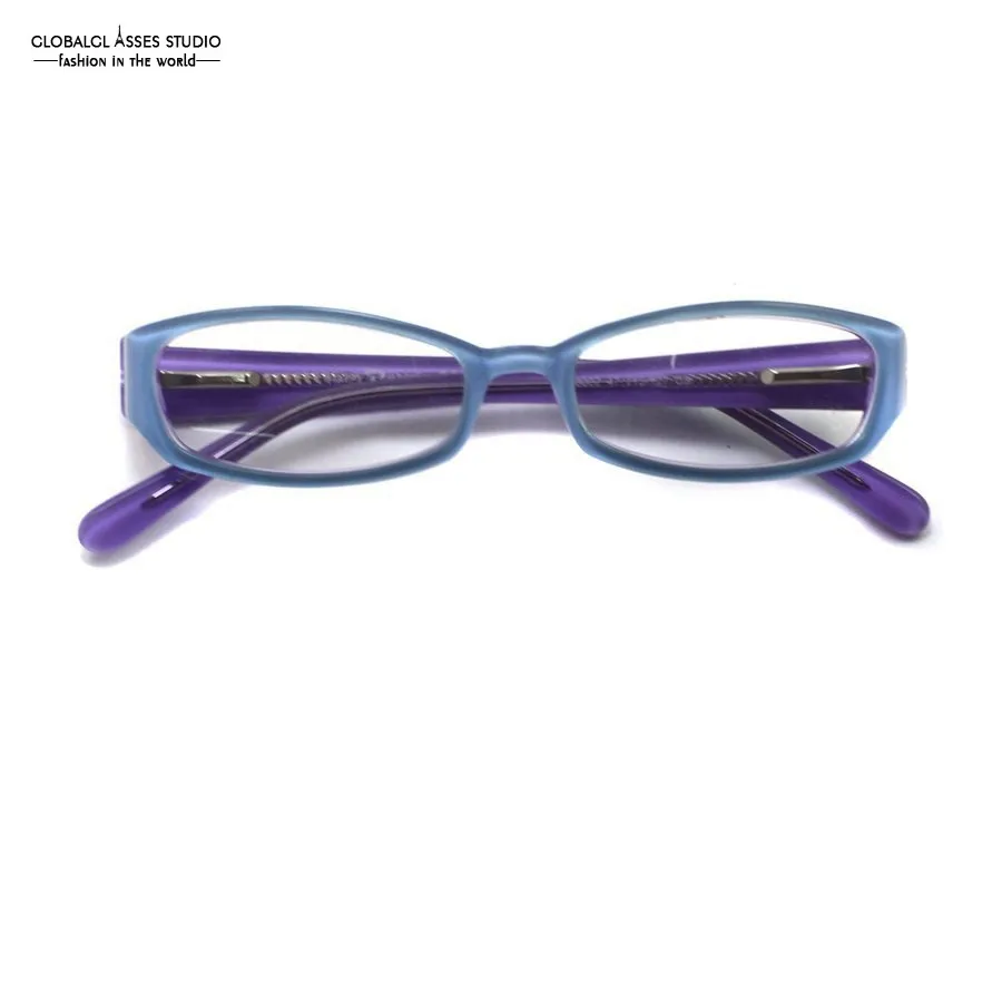 Детские очки в оправе для девочек и мальчиков, милые синие на фиолетовом цвете, детские очки/оптические оправы/очки 8002-C5