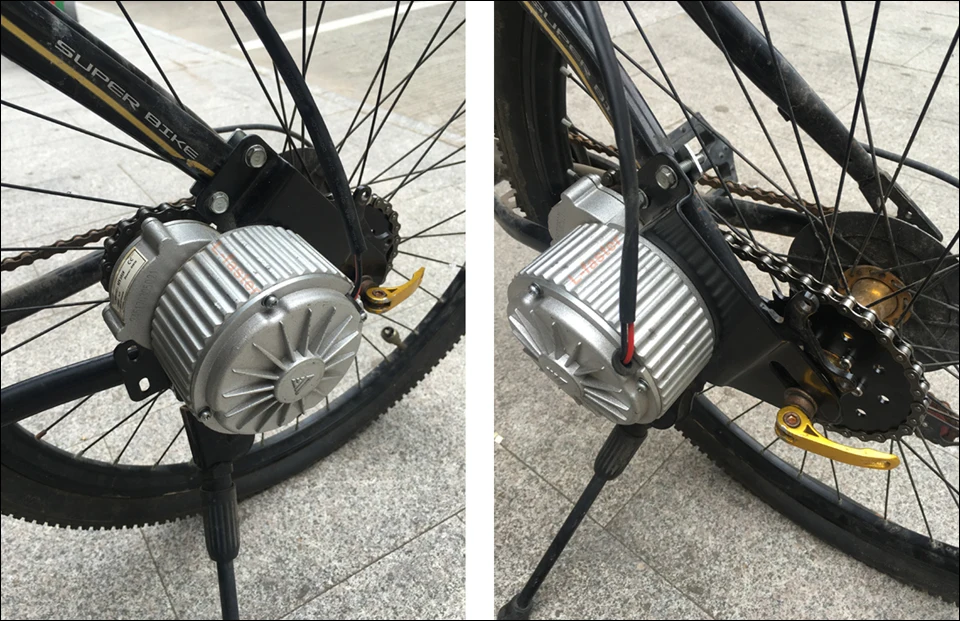 Excellent 24V250W Electric Bike Left Side Drive Motor Kit Mountain Bicycle Conversion Kit Customized Electric Motor Kit For suspended bike 23