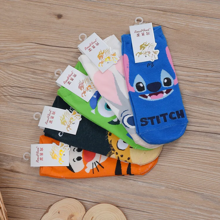 Летние носки башмачки Aberdeen Plankton Tigger с милым рисунком Kawayi для женщин девочек