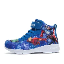 2021 Kinderen Schoenen Lente Herfst Winter Kinderen Laarzen Sneakers Mode Jongens Meisjes Schoenen Ademende Casual Schoenen Cartoon Hero Nieuwe