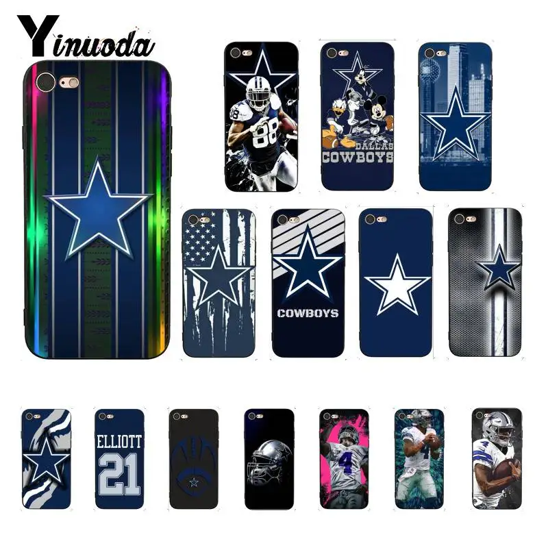 

Yinuoda Dallas Cowboys American football Colorful Cute Phone Case for iPhone 8 7 6 6S 6Plus X XS MAX 5 5S SE XR 10 Cover
