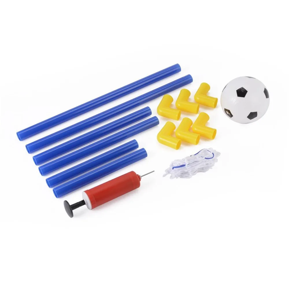 447 мм складной мини футбол футбольные ворота сеть набор с насосом Дети Спорт Крытый игры на открытом воздухе игрушки ребенок подарок на день рождения пластик