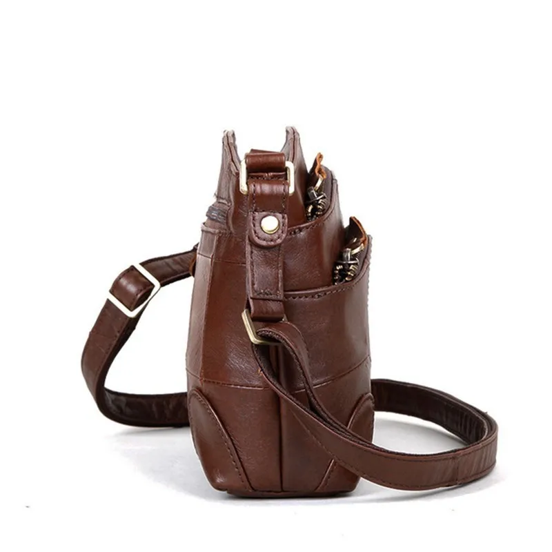 Винтажная женская сумка из натуральной кожи с несколькими карманами, маленькие женские роскошные сумки, дизайнерские сумки для женщин, сумка через плечо