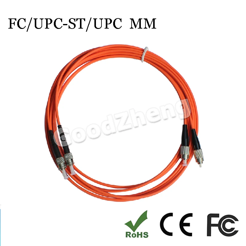 Cable conexión de fibra óptica fc st, 1 par, cable MM, duplex multimodo 62,5/125,3M/5M/10M/15M, eléctricos para el hogar|patch cord|cable mmwire pair - AliExpress