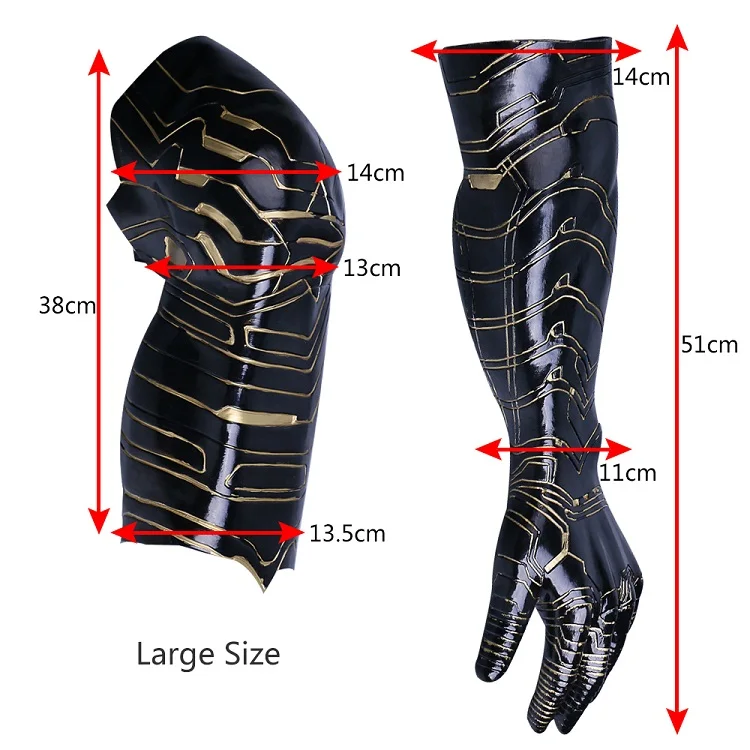 Movie Captain America 3 Civil War Cos Winter Soldier Arm Bucky Barnes Cosplay Costume Superhero Halloween Party New (16)