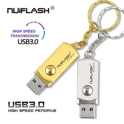 Nuiflash usb 3,0 карту флэш-памяти с интерфейсом usb 64 gb флэш-накопитель 3,0 водонепроницаемый металлический флешки прыгать диск флэш-накопитель U