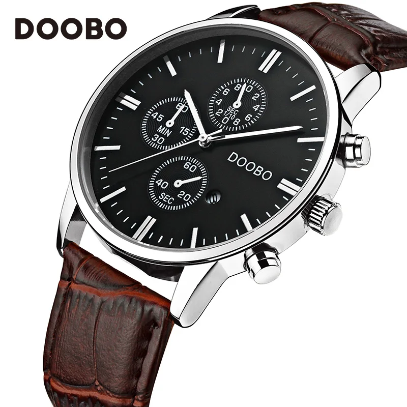 Новые повседневные Модные кварцевые часы мужские часы Топ люксовый бренд известный наручные часы Мужские часы для мужчин спортивные Relogio Masculino - Цвет: brown black white