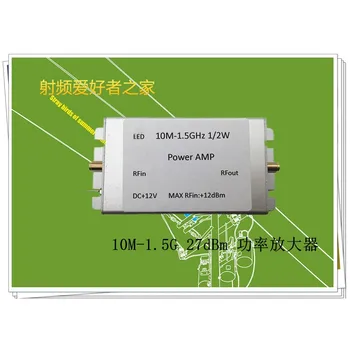 

10MHz-1.5GHz Broadband RF Power Amplifier 32dB Gain 27dBm Shielded Output