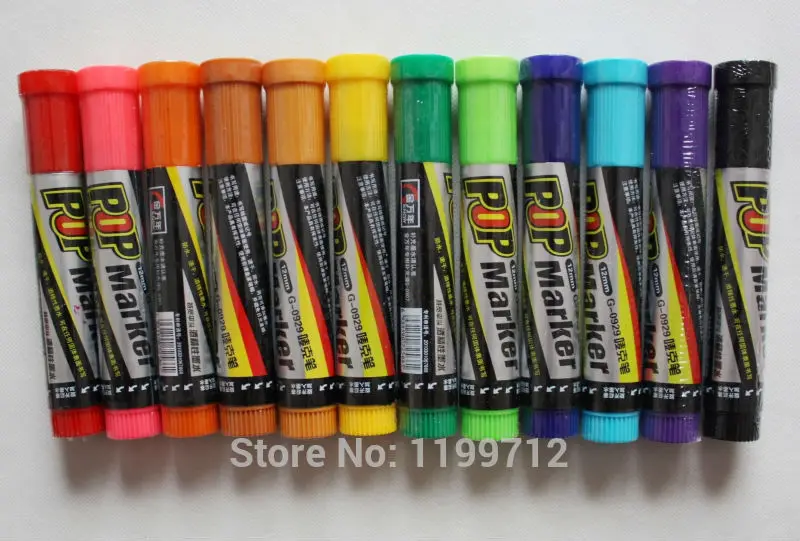 1 шт. Genvana POP Poster paint Marker Экстра жирный 30 мм предлагаем выбрать цвет