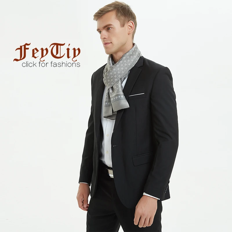 

Winter Twill Silk Scarf For Men Business Luxury Brand Fashion Print Scarves Trench Suit Long Scarfs Men Gifts Shawl 170cmX30cm